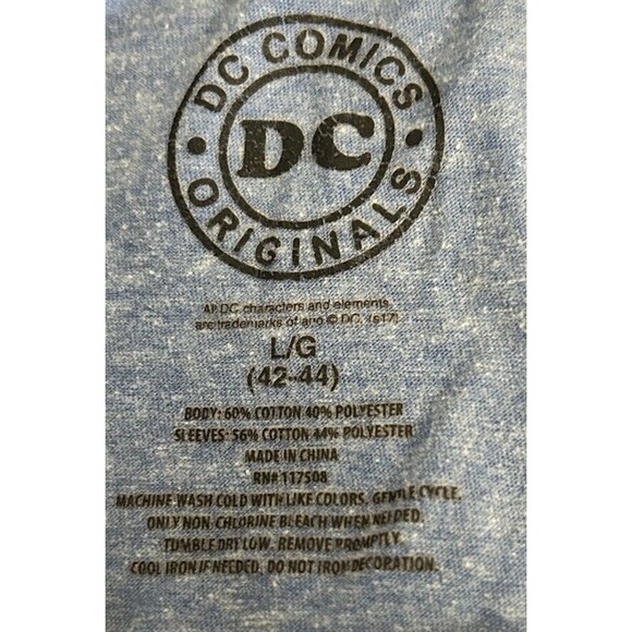 DC COMICS ORIGINALS Mens L JUSTICE LEAGUE OF AMERICA Batman Flash Wonder Women - Picture 7 of 7